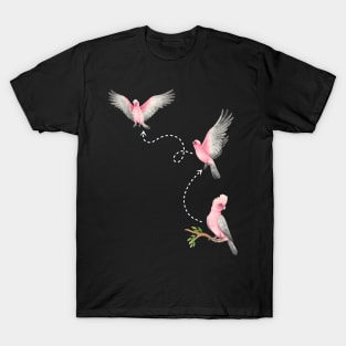 Funny cute Galah Cockatoo take off and flying cockatoo owner T-Shirt